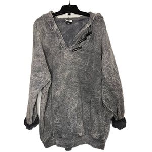 Vintage Acid Wash Oversized Hoodie